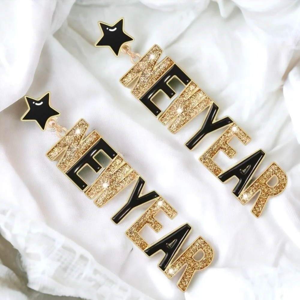 Countdown to Glam: Sparkle into the New Year Earrings! NWOT NYE Accessories